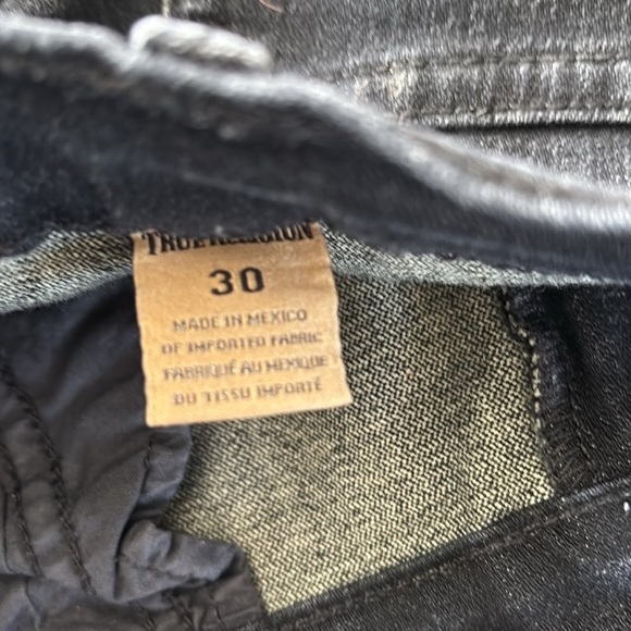 True Religion HALLE Black Skinny Midrise Jeans - Picture 3 of 8